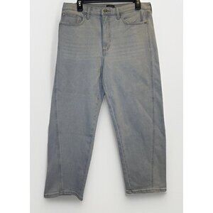 SCOOP Women’s Light Wash Denim Barrel Leg Mid Rise Ankle Jeans Sz 8 NEW